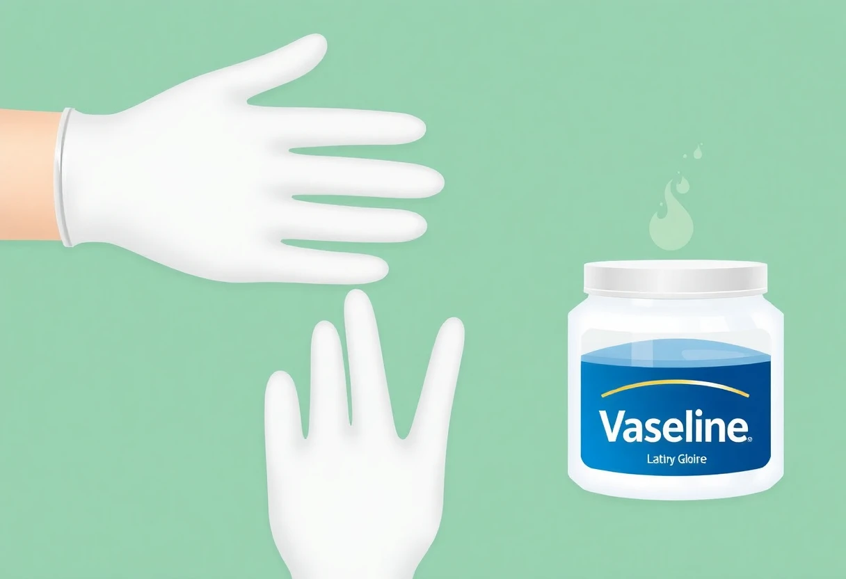 Interaction entre le Latex et la Vaseline